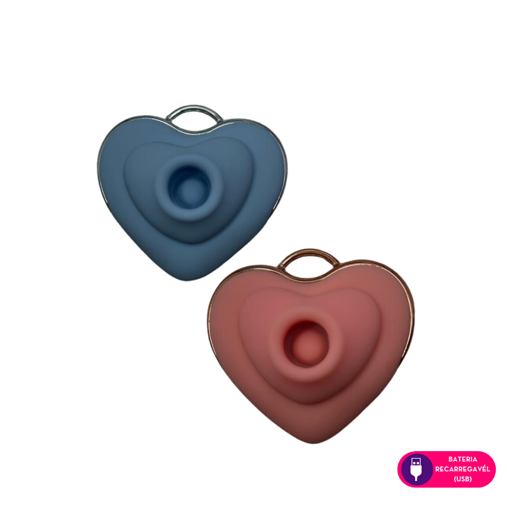 COLAR ESTIMULADOR CLITORIANO FORMATO CORAÇÃO