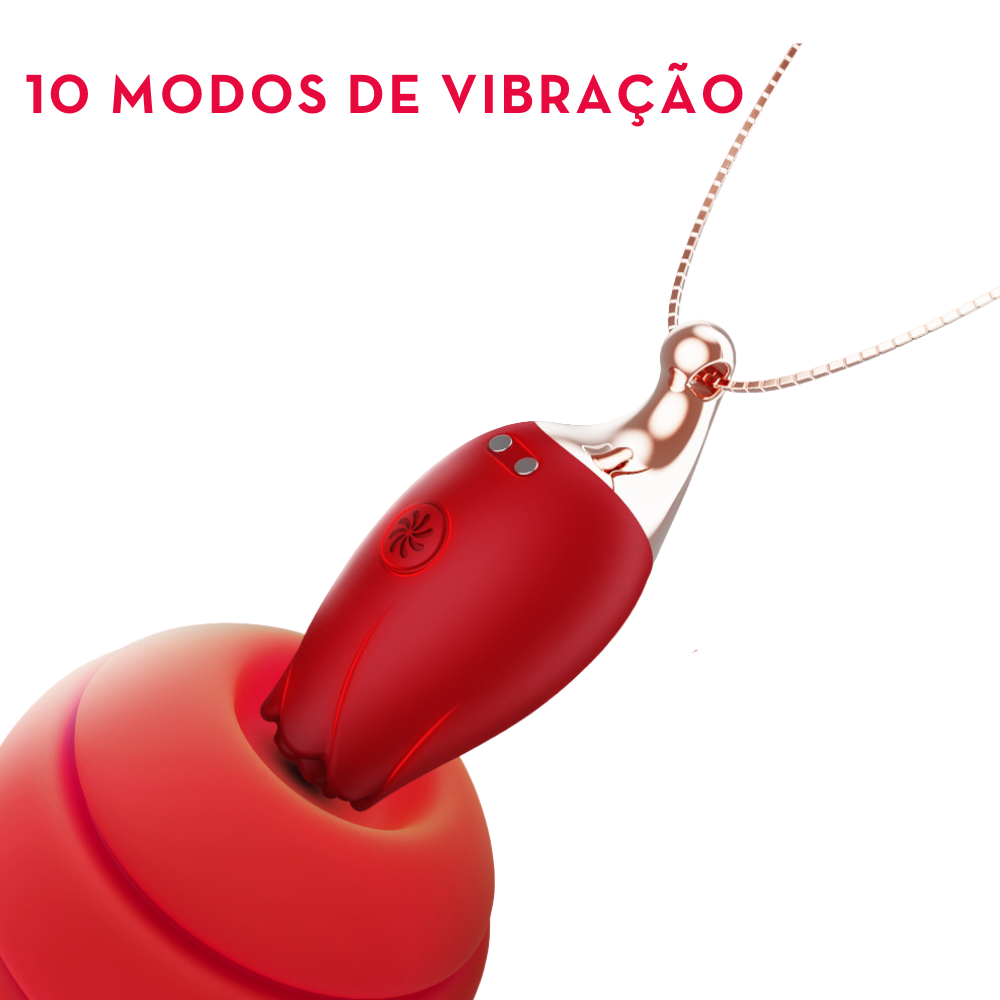 COLAR VIBRADOR FORMATO ROSA