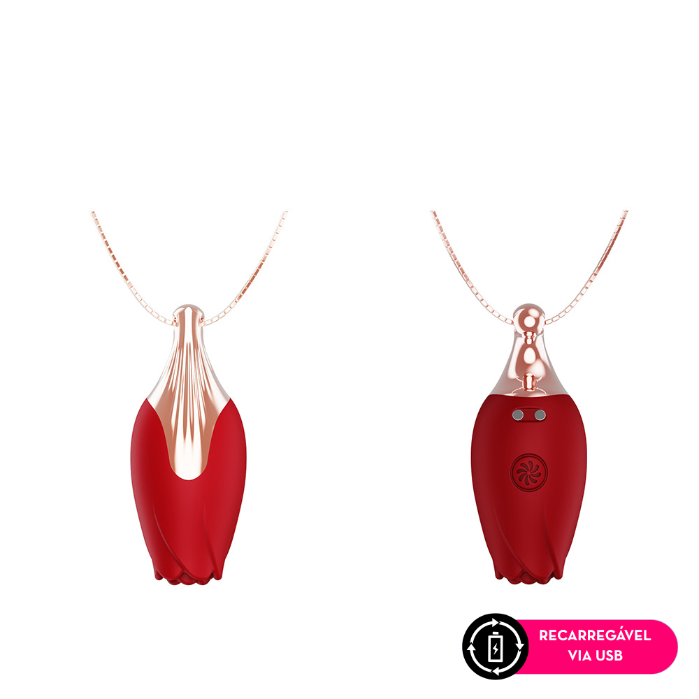 COLAR VIBRADOR FORMATO ROSA