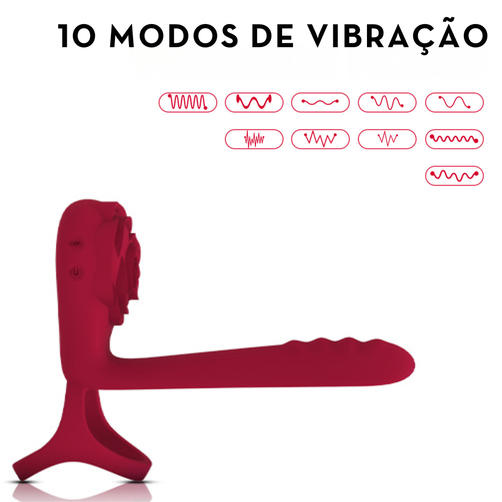 ANEL PENIANO VIBRADOR FORMATO FLOR