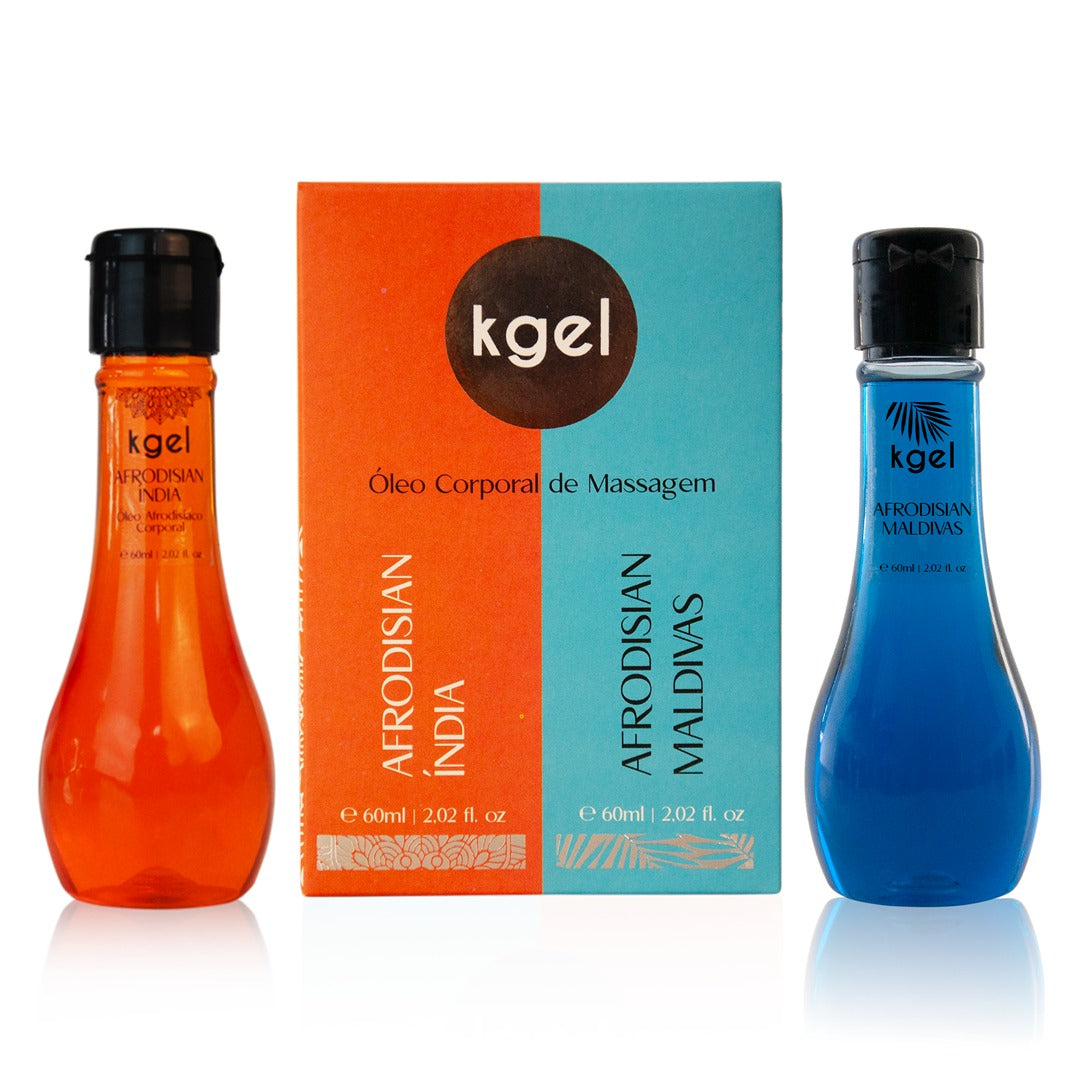 KIT ÓLEOS AFRODISIAN ÍNDIA E MALDIVAS 60ML
