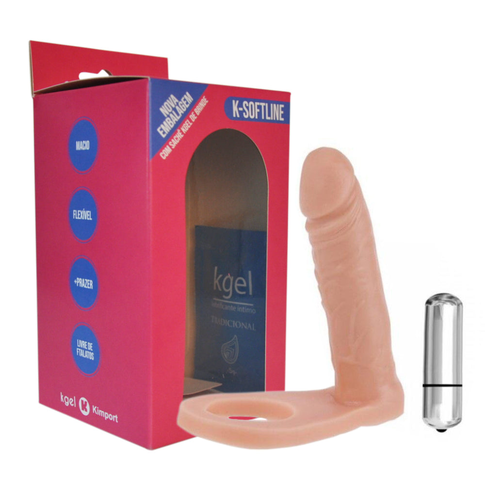 ANEL COMPANHEIRO COM 10 VIBRAÇÕES - BEGE