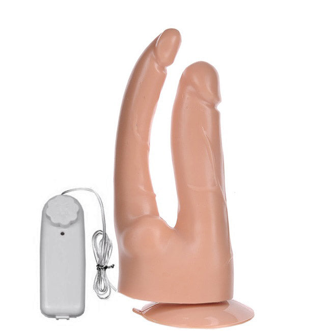 VIBRADOR 10 MODOS DE VIBRAÇÕES 12X3CM COR BEGE
