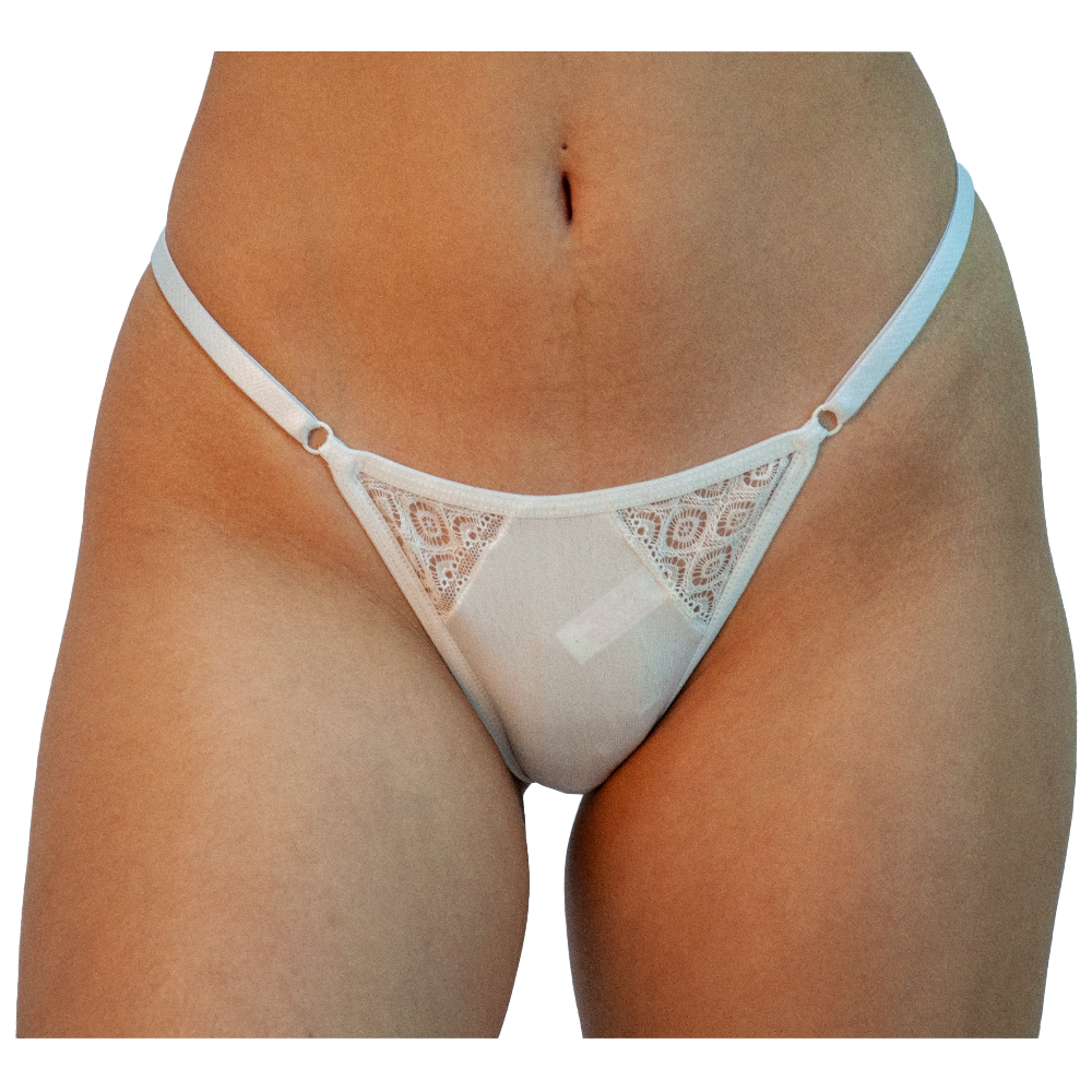 TANGA DE RENDA BRANCO – TAM G