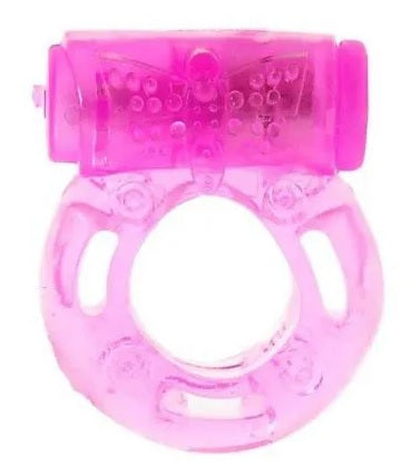 ANEL PENIANO COM VIBRO - ROSA